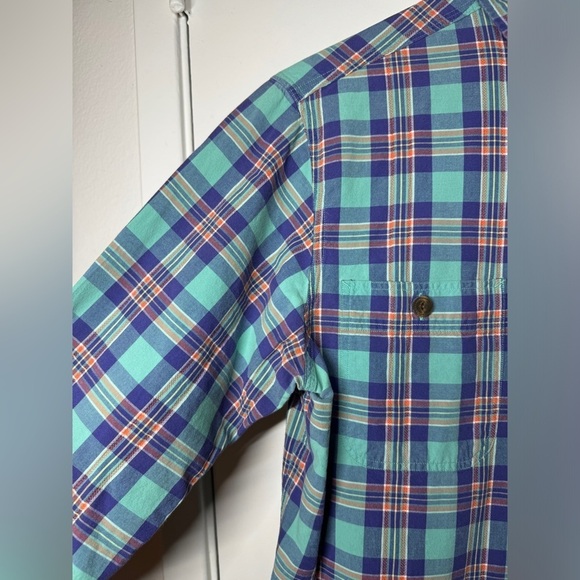 Polo by Ralph Lauren Plaid Collared Button Front Chest Pocket Dress Shirt Small - Picture 10 of 13